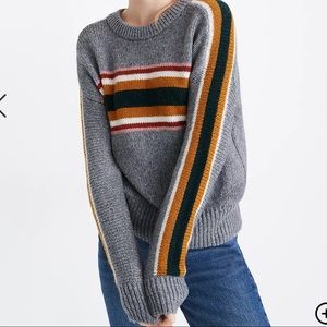 Madewell Striped Heath Pullover Sweater